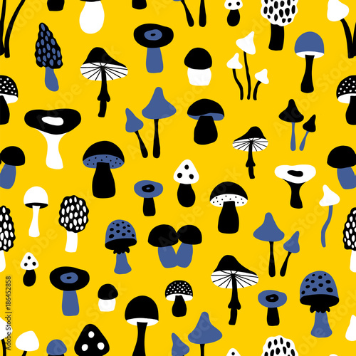 mushroom yellow pattern