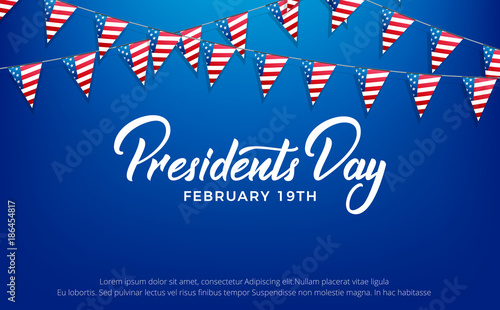 Presidents Day. Banner for USA Presidents Day Holiday