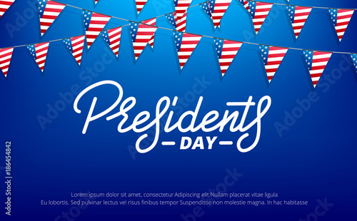 Presidents Day. Banner for USA Presidents Day Holiday