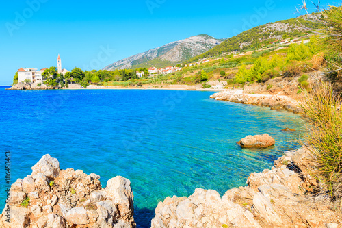 Beautiful sea bay near Bol town, Brac island, Croatia