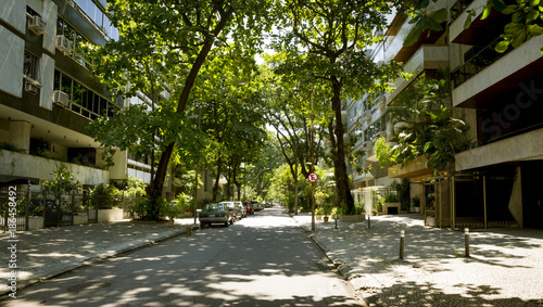 Leblon district street in Rio de Janeiro, Brazil