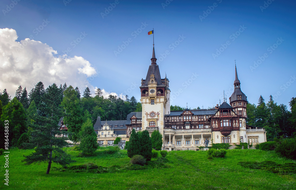 Peles castle in Sinaia, Romania Peles castle in Sinaia, Romania