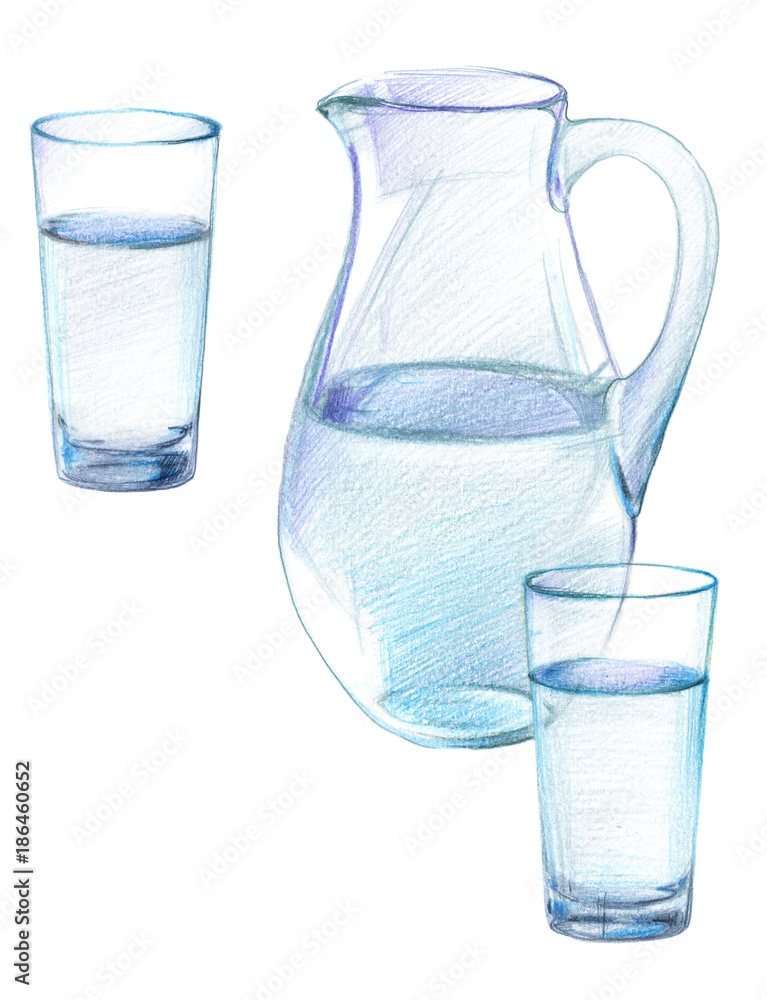 Cartoon Drawing Of Drinking Water 26782239 Vector Art at Vecteezy