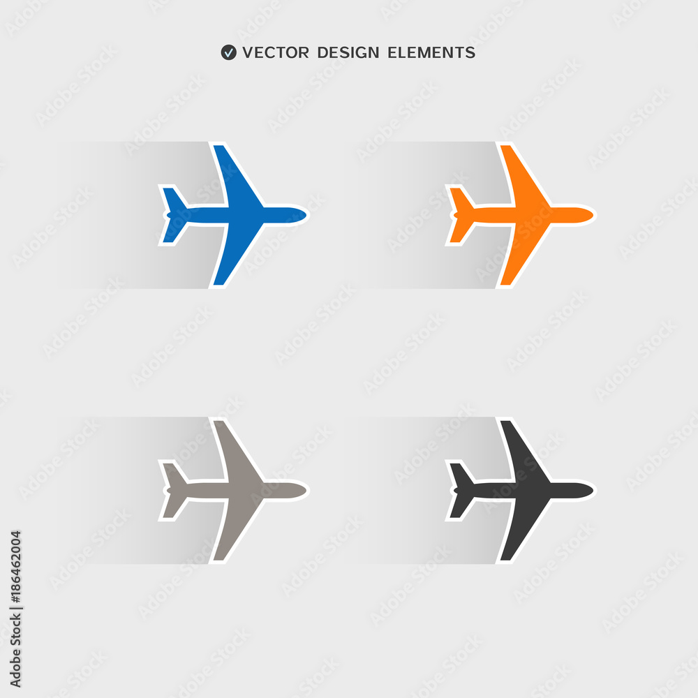 Web design of airplane icon Web design of airplane icon