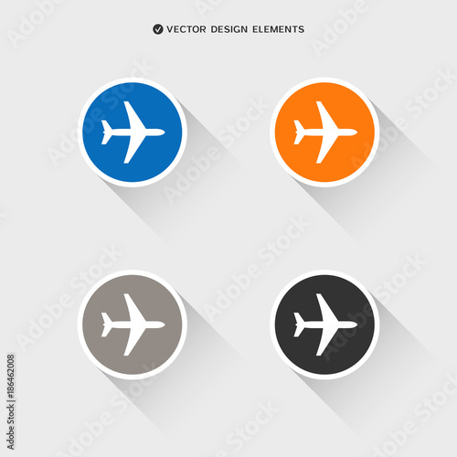 Free Download Web design of airplane icon - GFXLoad