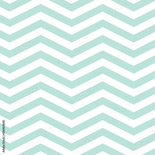Mint chevron seamless pattern. Pastel blue repeating chevron for backgrounds, borders, gift wrap, fabric, scrapbooking and more. Simple, sweet, cute zigzag print.