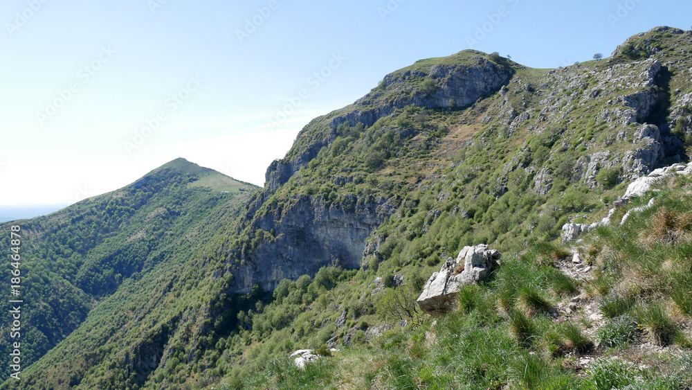 Naklejka premium Panorama delle prealpi di Lecco