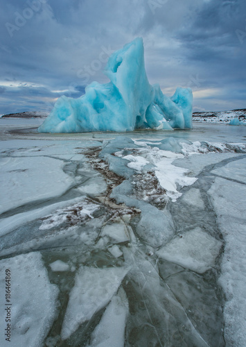 Famous Fjallsarlon glacier ...