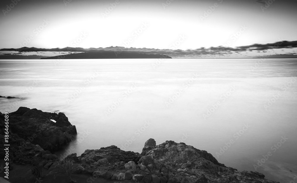 Obraz premium Sea Landscape in Tenerife . Canary Islands. Long exposure