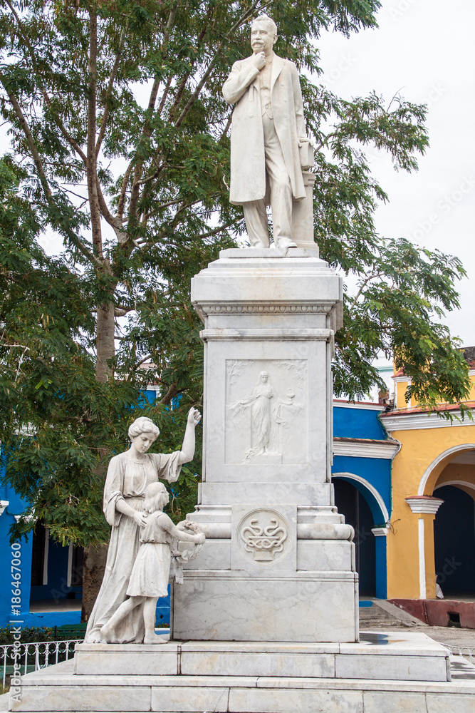 Statue of Rudesindo Antonio Garcia Rijo in Sancti Spiritus, Cuba in Sancti Spiritus, Cuba