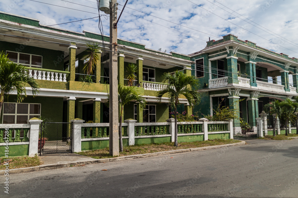 Buildings in Punta Gorda neighborhood in Cienfuegos, Cuba