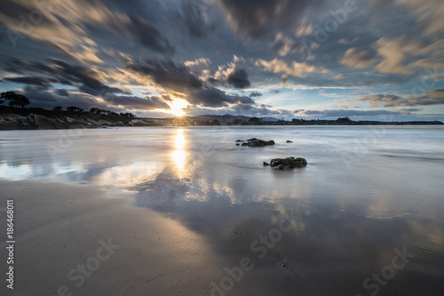 Reflections on the beach of Arnao!