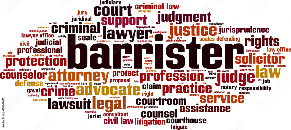 Barrister word cloud