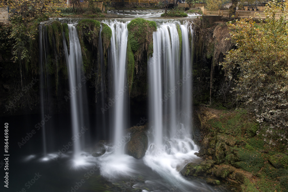 Duden Waterfalls In Antalya. Beautiful Waterfall Antalya Turkey