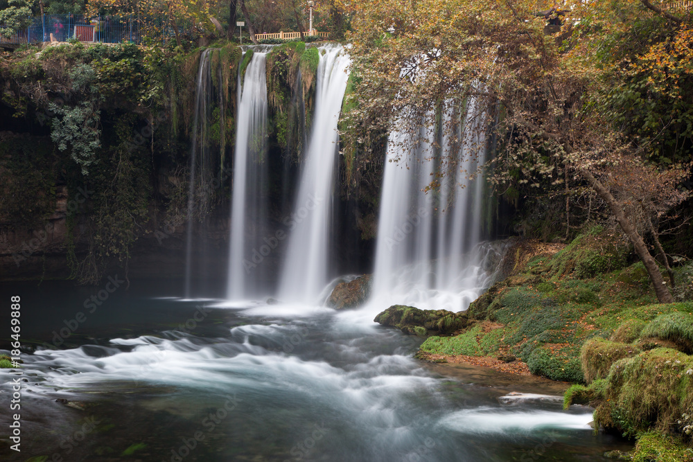 Duden Waterfalls In Antalya. Beautiful Waterfall Antalya Turkey