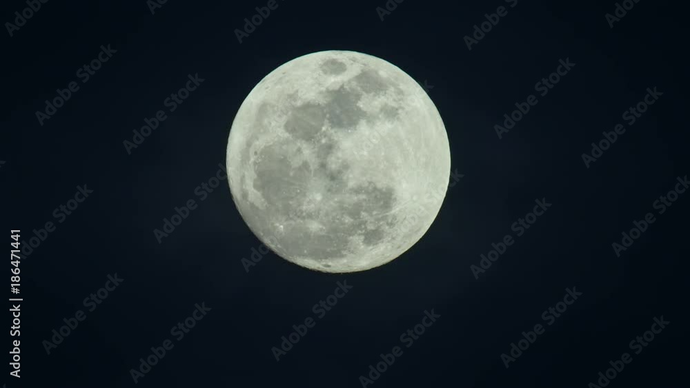 Supermoon on blue sky. Supermoon on blue sky.