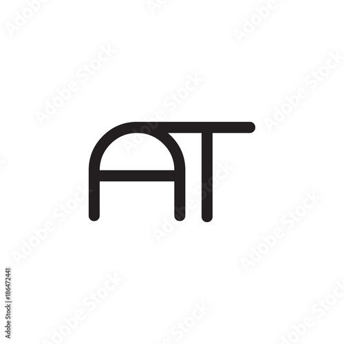 initial letter rounded logo modern