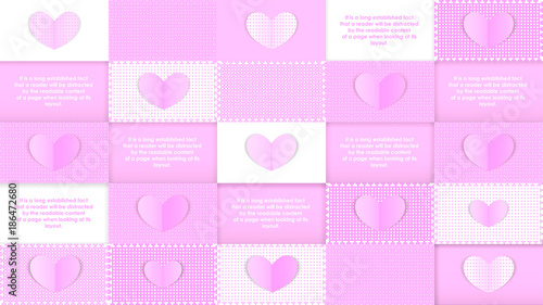 Valentine's Day hearts background.