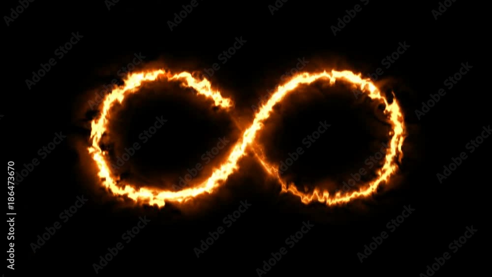 Abstract background with infinity sign. Digital background. Seamless loop Abstract background with infinity sign. Digital background. Seamless loop