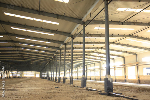 Factory workshop, steel structure