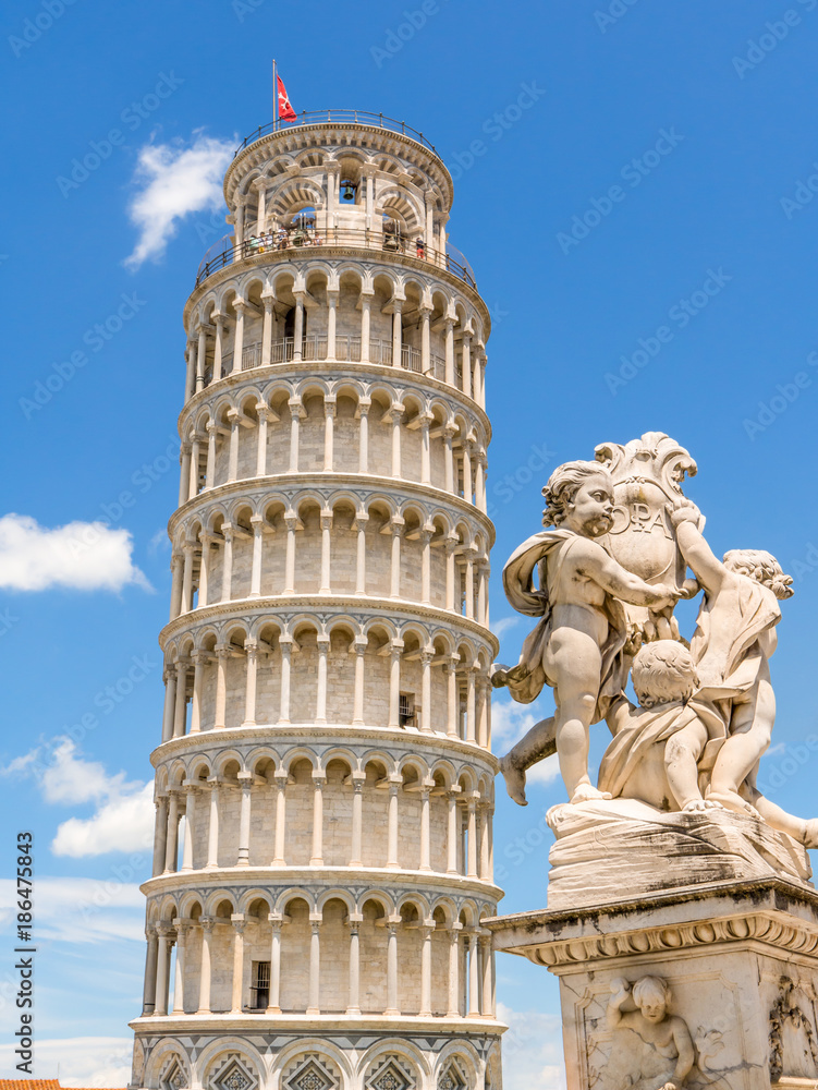 Pisa Italy field of miracles square and Leaning Tower tour