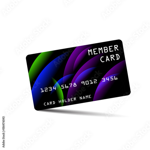 member card, business VIP card, design for privilege member,modern credit card, vector
