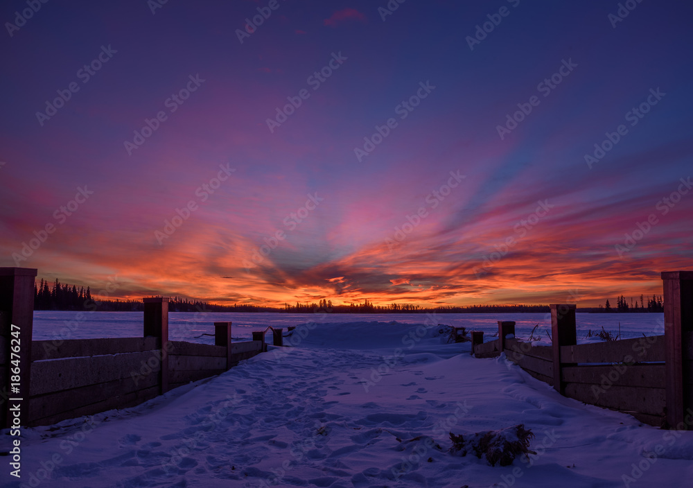 Fototapeta premium Astotin Lake, Elk Island National Park