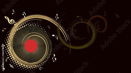 Black night club banner