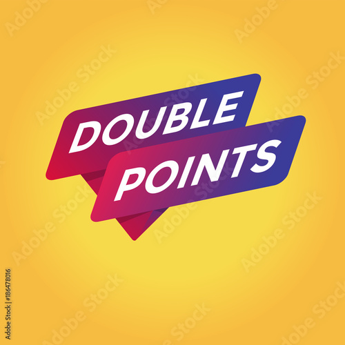 Double points tag sign.
