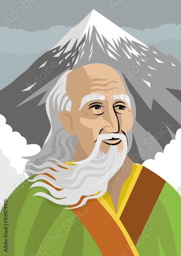 great chinese philosopher thinker in the mountain