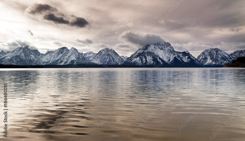 Jackson Lake Grand Tetons National Park Mountain Reflection