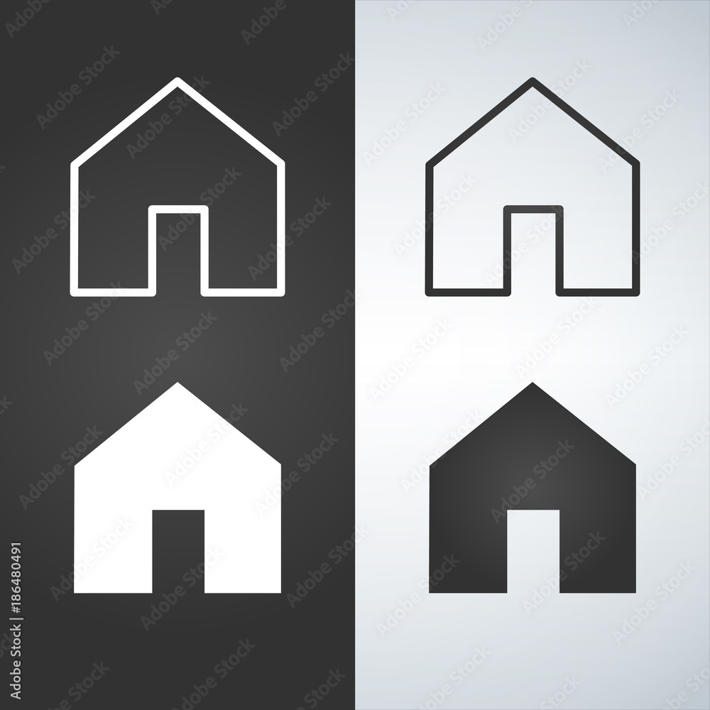 House home icon for web and apps House home icon for web and apps