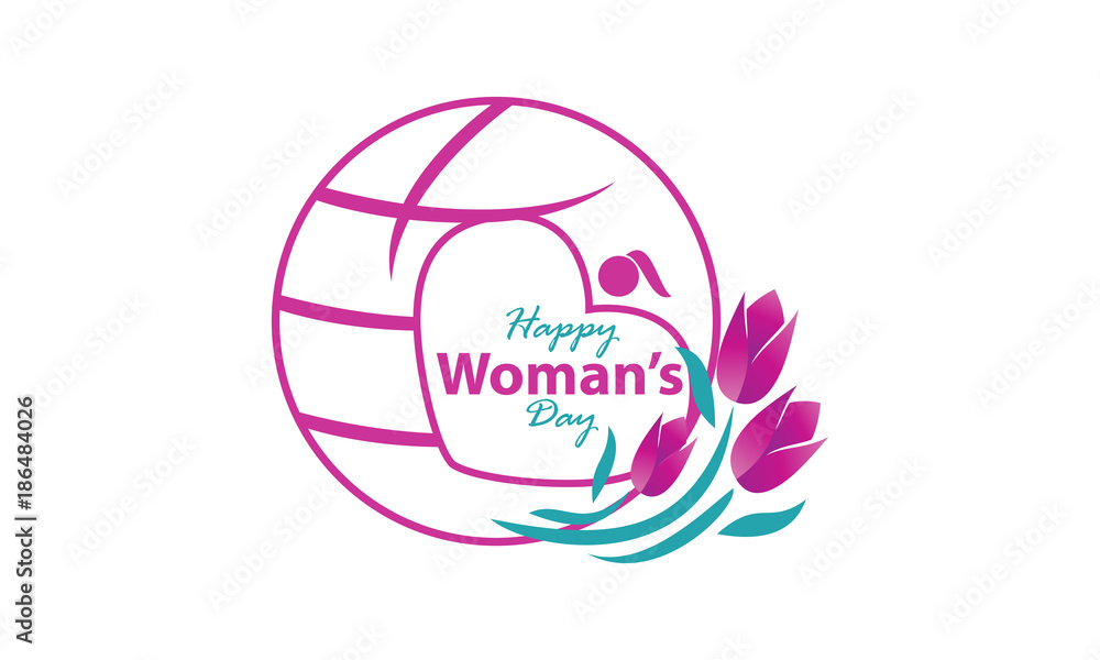 Happy Woman's Day Template Happy Woman's Day Template