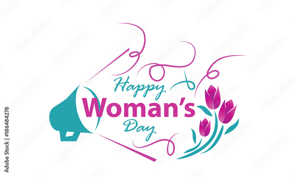 Happy Woman's Day Template Happy Woman's Day Template