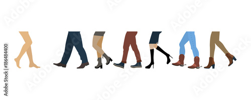 Legs of people group 