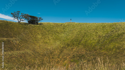 The site of  dormant Volcano, Maungawhau, which sits on Mount eden domain. Taken in Auckland city, New Zealand. photo