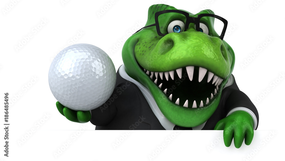 Fototapeta premium Fun Trex - 3D Illustration