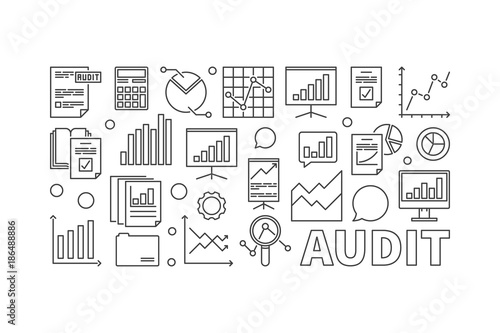 Audit concept business vector illustration