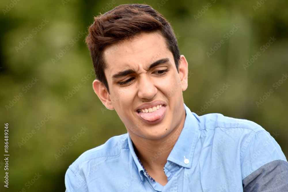Disgusted Diverse Teen Male Disgusted Diverse Teen Male