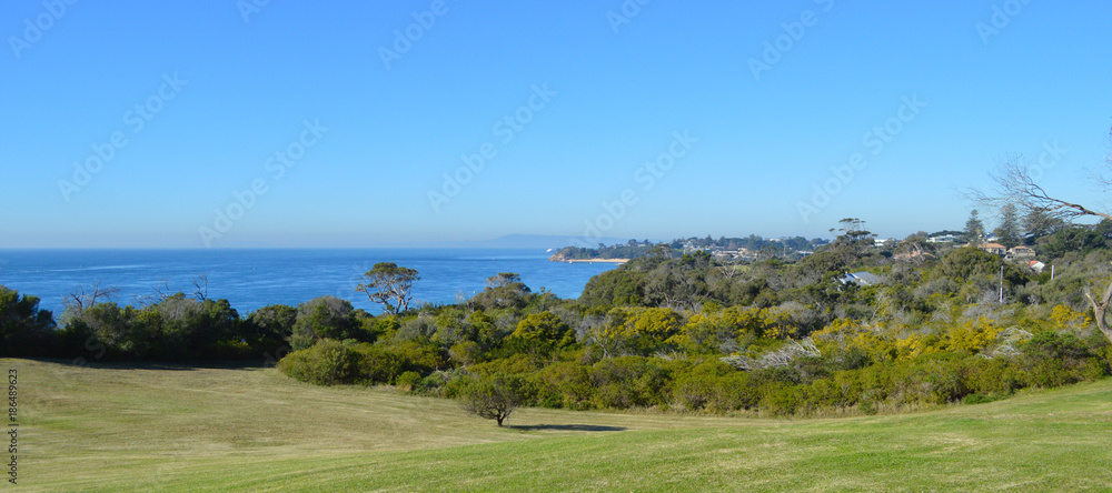 Obraz premium From Point Nepean Quarantine Station looking over Police Point and Portsea Village-02