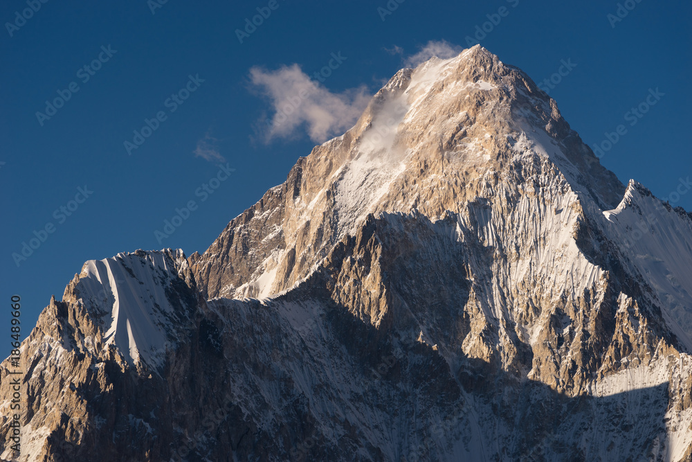 Fototapeta premium Gasherbrum 4 mountain peak, K2 trek, Karakoram, Pakistan