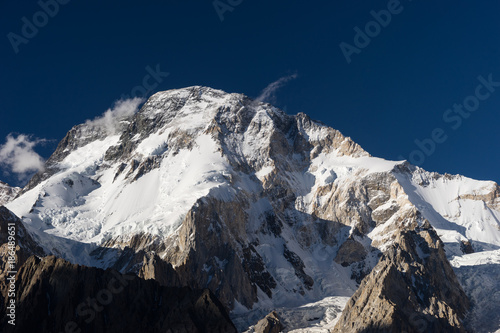 Broadpeak mountain view from Concordia camp, K2 trek, Pakistan photo