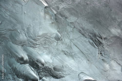 close-up of a glacier ice chunk on diamond beach Iceland