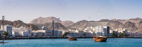 Panorama Daus im Hafen von Muscat Oman