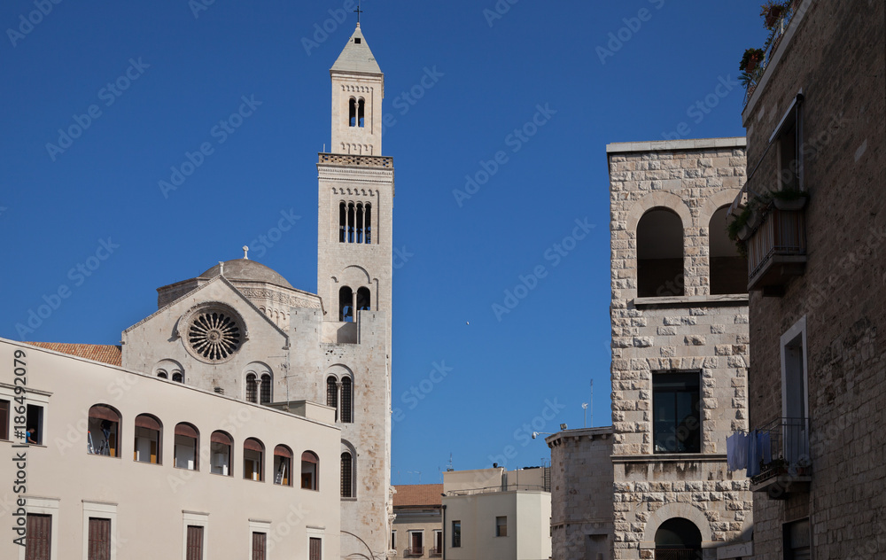Facade of Bari Cathedral.