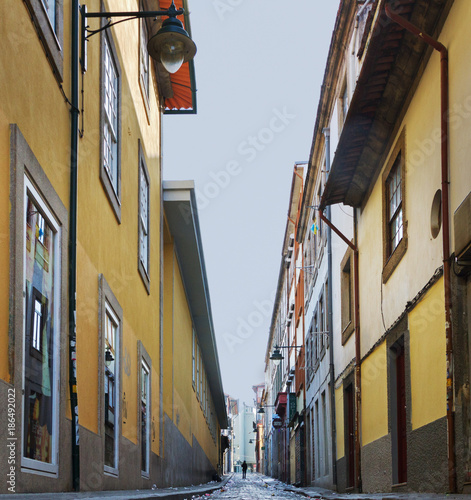 Beautiful narrow street with refuse. © Ludmila Smite