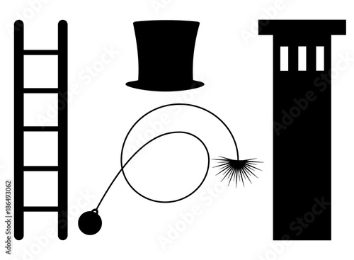chimney sweeper symbol vector eps 10