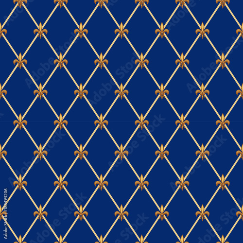 Cute seamless Fleur de Lis pattern