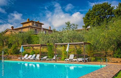 Pool at a nice old villa in...
