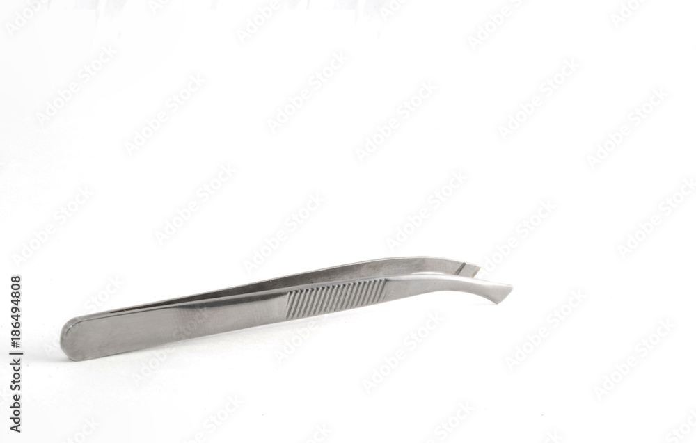 Isolated eyebrows tweezers Isolated eyebrows tweezers
